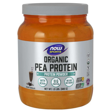 Now Sports - Organic Pea Protein - 1,5 Lbs/Органичен протеин от грах 680гр.
