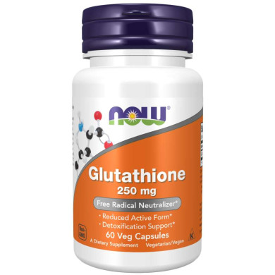 Now - Glutathione / Глутатион 250 Мг - 60 Капсули
