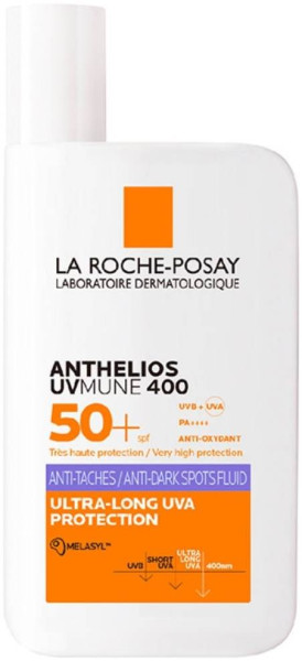 La Roche-Posay Anthelios UVMune 400 ФЛУИД за лице против тъмни петна 50мл + Anthelios UV Mune 400 Oil Control Fluid 15 ml