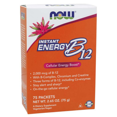 Now - Витамин B-12 Instant Energy - 75 Пакета