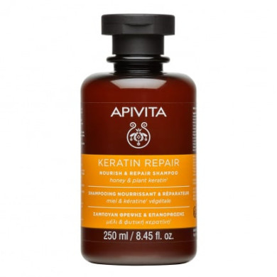 Apivita Keratin Repair Подхранващ и възстановяващ шампоан 250 ml