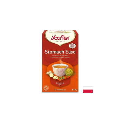 Аюрведичен чай Stomach Ease с кардамон, копър и мента, БИО, 17 пакетчета