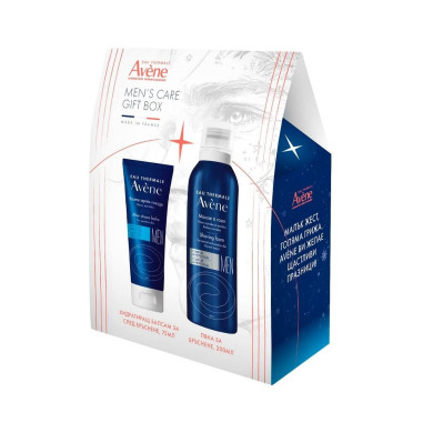AVENE MEN КОМПЛЕКТ ПЯНА ЗА БРЪСНЕНЕ 200МЛ+БАЛСАМ СЛЕД БРЪСНЕНЕ 75МЛ