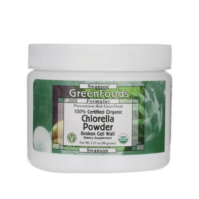 SWANSON 100% Certified Organic Chlorella Powder