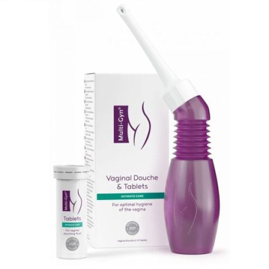 Multi-Gyn Vaginal Douche Combipack/Мулти-гин Вагинален душ x1 брой + ефервесцентни таблетки за интимна хигиена x10 броя