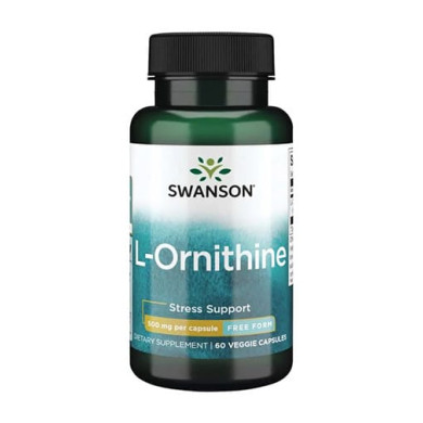 SWANSON L-Ornithine Amino Acid 500mg. / 60 Vcaps