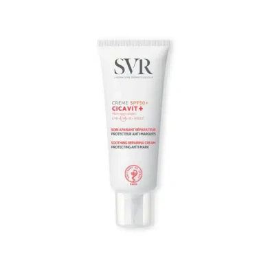 SVR CICAVIT+ Крем SPF50+ Успокояващ, възстановяващ, защитен крем против белези 40мл