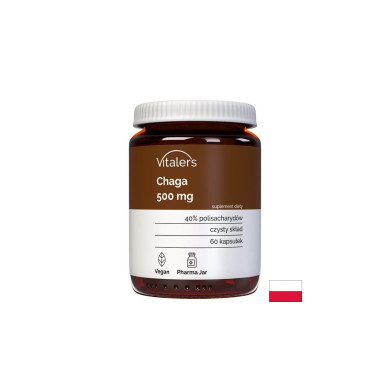 Чага – Имунитет и баланс на кръвната захар, 500 mg, 60 капсули