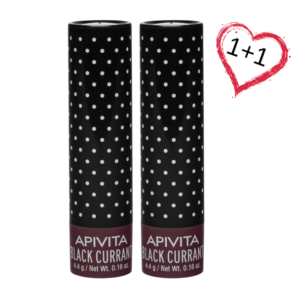 ПРОМО 1+1 Apivita Lip care Стик за устни с касис