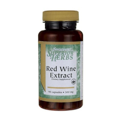 SWANSON Red Wine Extract 500mg. / 90 Caps