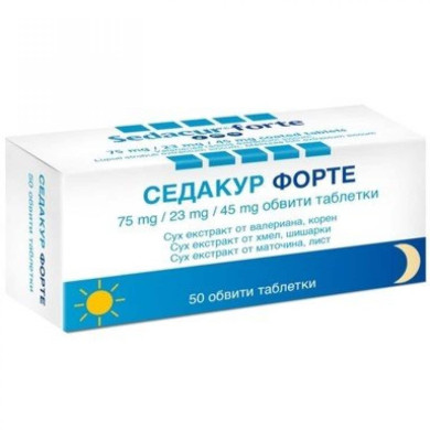 СЕДАКУР ФОРТЕ ТАБЛ. Х 50