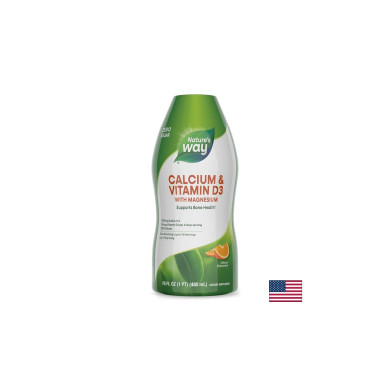 Calcium & Vitamin D3/ Калций и Витамин D3 х 480 ml Nature’s Way