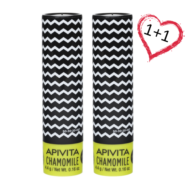 ПРОМО 1+1 Apivita Lip care Стик за устни с лайка SPF 15