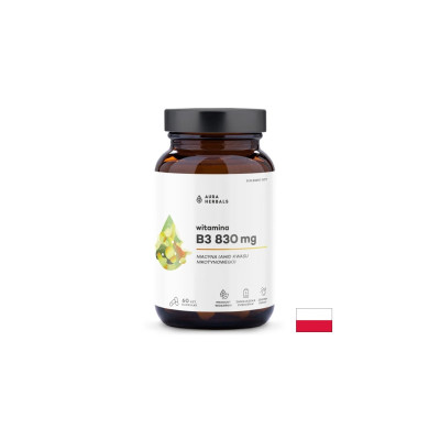 Витамин B3 (Ниацин) Повече енергия и здрава нервна система 415 mg, 60 капсули