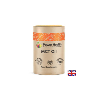 МСТ масло (от кокос) Енергия и горене на мазнини 1200 mg, 90 капсули