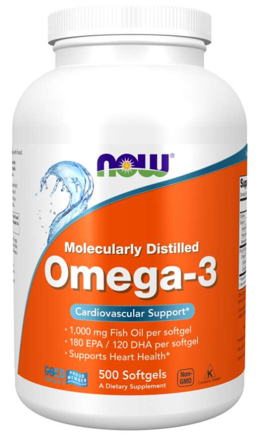 Now - Omega-3 / Омега-3 1000 Мг - 500 Дражета