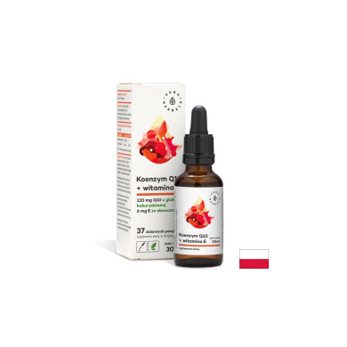 Сърдечно-съдова система - Коензим Q10 + Витамин Е, 30 ml капки Aura Herbals