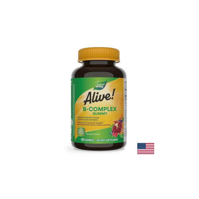 Alive! B-Complex Gummies / Алайв! В-комплекс х 60 желирани таблетки Nature’s Way