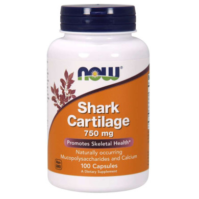 Now - Shark Cartilage / Хрущял От Акула 750 Мг - 100 Капсули