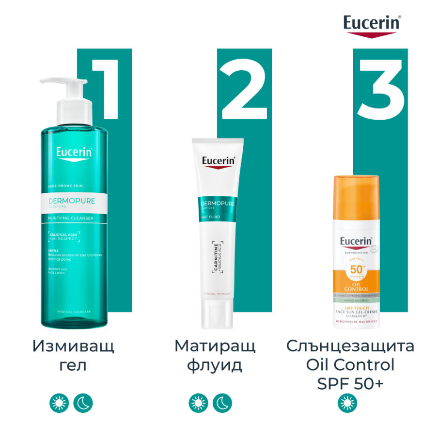 Eucerin DERMOPURE CLINICAL Матиращ флуид 40 мл.