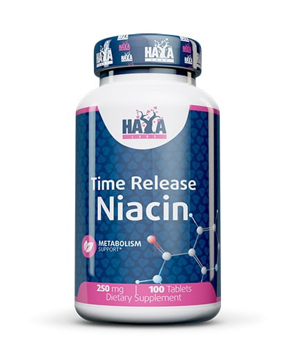 Haya Labs Niacin /Time Release/ Витамин Б3 (Ниацин) 250mg / 100 Tabs.