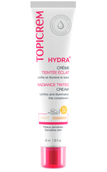 TOPICREME HYDRA+ RADIANCE ТОНИРАН ХИДРАТИРАЩ КРЕМ ЗА ЛИЦЕ SPF 50 - СВЕТЪЛ