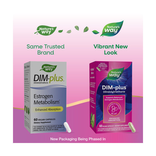 DIM-plus™ Estrogen Metabolism/ ДИМ-плюс™ Естрогенен метаболизъм  х 60 капсули Nature’s Way
