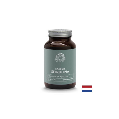 Клетъчна и имунна функция - Спирулина Organic, 500 mg х 240 таблетки Mattisson Healthstyle