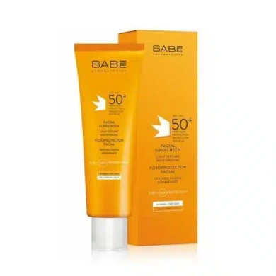BABE СЛЪНЦЕЗАЩ. КРЕМ ЛИЦЕ SPF50+ С ЛЕКА ТЕКСТУРА