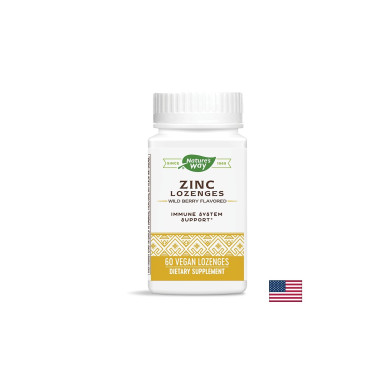 Zinc Lozenges/ Цинк с Ехинацея и Витамин С х 60 таблетки за смучене Nature’s Way