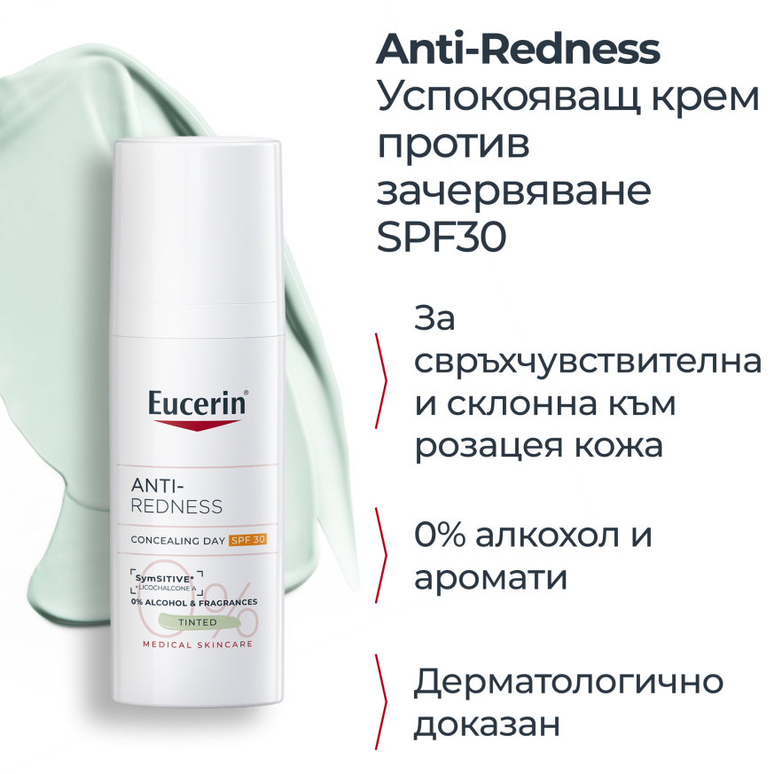 Eucerin AntiREDNESS коригиращ дневен крем против зачервяване SPF 30
