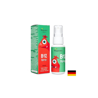 B12 Spray Junior - Витамин В12 за деца, Спрей за уста, 25 ml, 120 дози Vegavero
