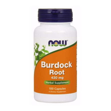 Now Burdock Root / Репей 430 Мг - 100 Капсули