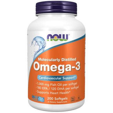 Now - Omega-3 / Омега-3 1000 Мг - 200 Дражета