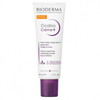 Bioderma Cicabio SPF50+ Възстановяващ и успокояващ крем 40 ml НОВ