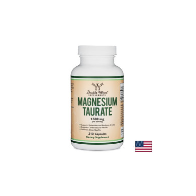 Magnesium taurate/ Магнезий таурат, 210 капсули Double Wood