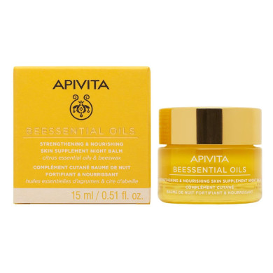 Apivita Beessential oils Мощен подхранващ нощен балсам-15мл.
