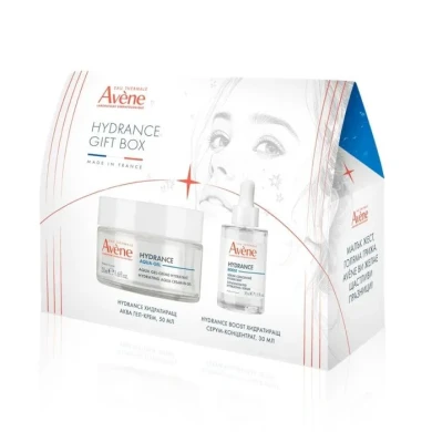 Avene BOX  Hydrance Boost Хидратиращ серум-концентрат за лице 30 мл + Хидратиращ аква гел-крем 50 мл Комплект