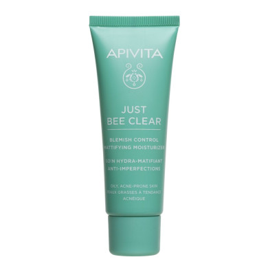 Apivita Just Bee Clear Хидратиращ матиращ крем за лице 40 ml