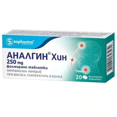 АНАЛГИН ХИН таблетки 250 мг х 10 СОФАРМА