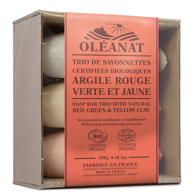 Oleanat - Био Сапун С Три Вида Глина Трио - 3 Х 150 Г