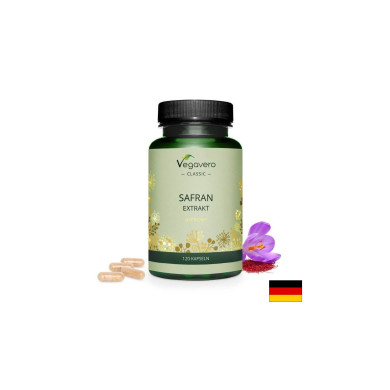 Safran Extrakt/ Шафран екстракт, 120 капсули, 100% Vegan Vegavero