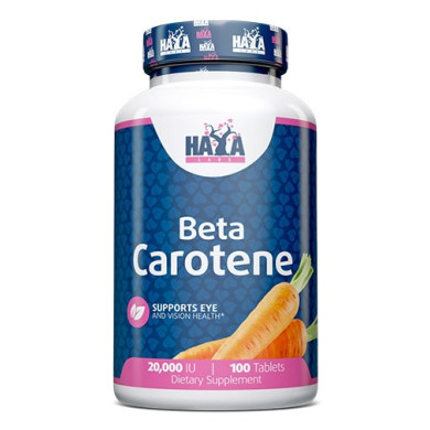 Haya Labs Natural Beta Carotene / Бета Каротин 20,000 IU/ 100 Tabs.