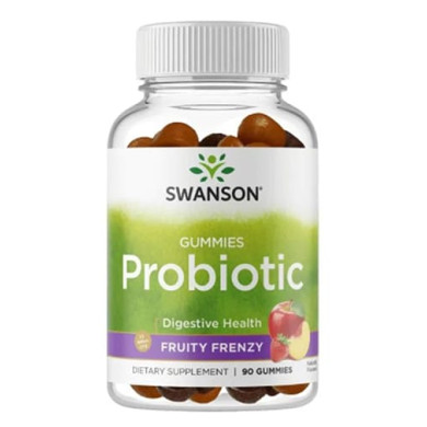 SWANSON Probiotic Gummies - Fruity Frenzy / 90 Gummies