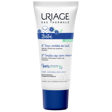 URIAGE BEBE CRADLE CAP CARE CREAM УСПОКОЯВАЩ ПРОЧИСТВАЩ КРЕМ ПРОТИВ КРУСТИ  40мл