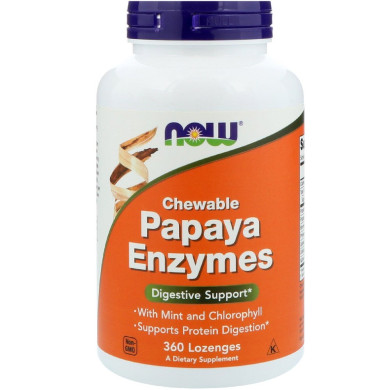 Now Foods Papaya Enzymes Chew 360 Loz