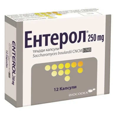 ЕНТЕРОЛ капсули 250 мг х 12
