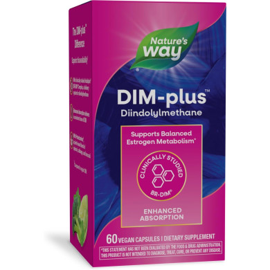 DIM-plus™ Estrogen Metabolism/ ДИМ-плюс™ Естрогенен метаболизъм  х 60 капсули Nature’s Way
