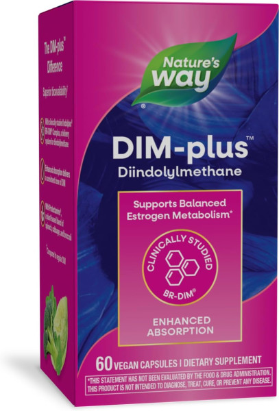 DIM-plus™ Estrogen Metabolism/ ДИМ-плюс™ Естрогенен метаболизъм  х 60 капсули Nature’s Way