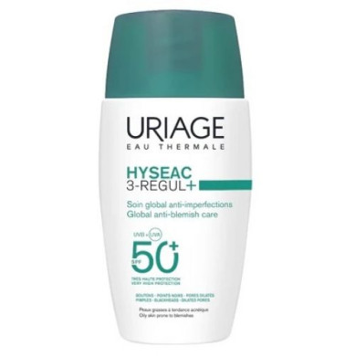 Uriage Hyseac Слънцезащитен крем за лице 3-Regul+ SPF50+ 50 ml